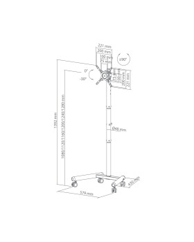 Sbox FS-622  LED TV Floor Mount-foto10