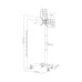 Sbox FS-622  LED TV Floor Mount