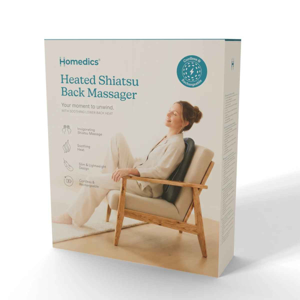 Homedics SBM-150H-WW Heated Shiatsu Back Massager Homedics SBM-150H-WW Heated Shiatsu Back Massager